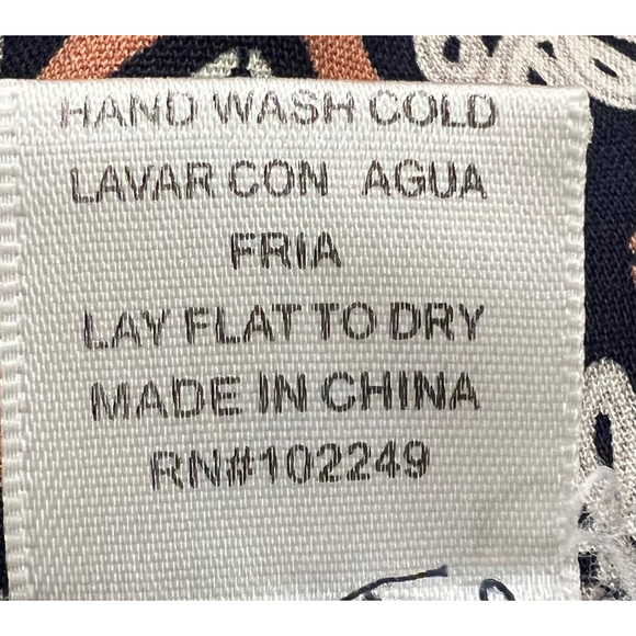 Skies are blue orange diamond pattern‎ side slit dress - Picture 2 of 8